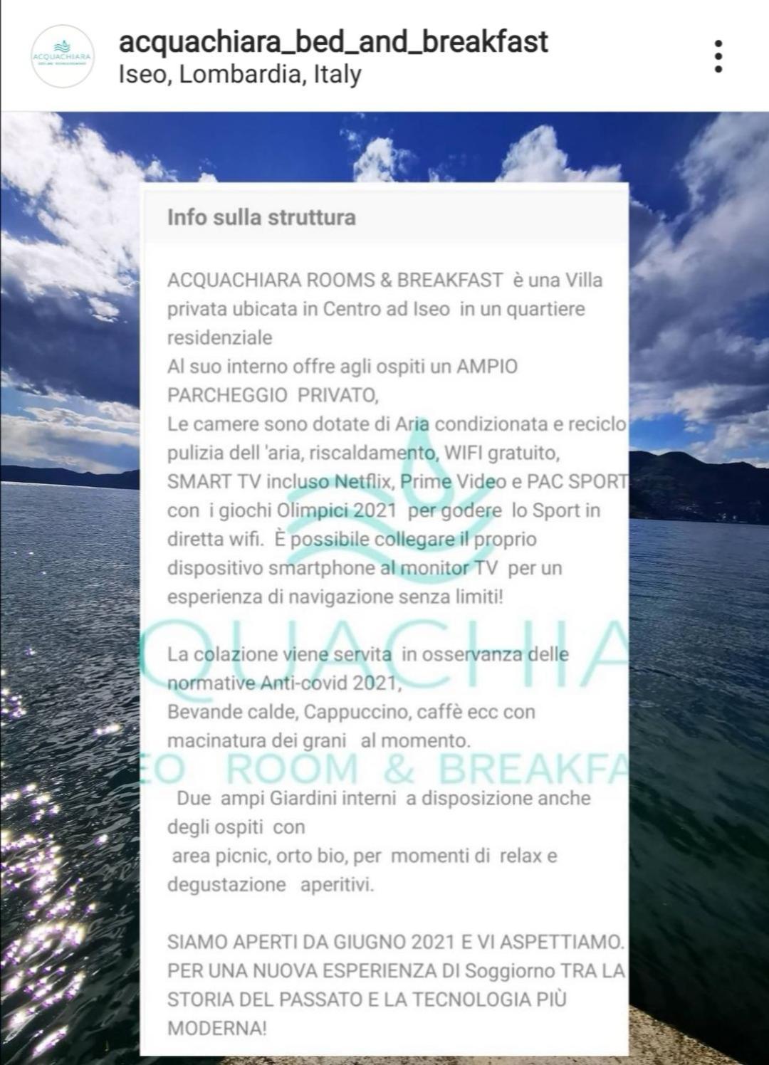 Acquachiara Iseo Deluxe Bed & Breakfast Iseo Center With Garden And Parking Inside Foresteria الغرفة الصورة